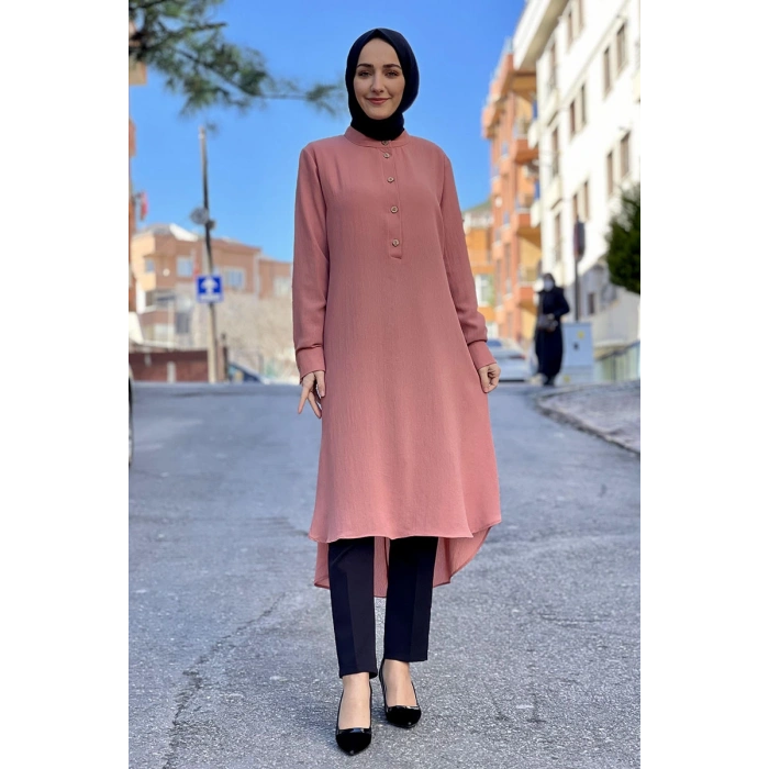 Moda Çizgi Desenli Tunik