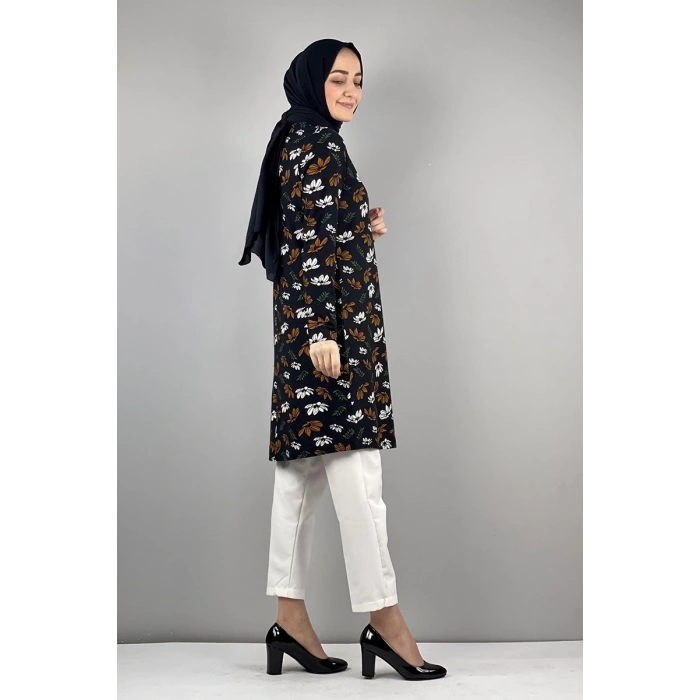 Moda Çizgi Desenli Tunik