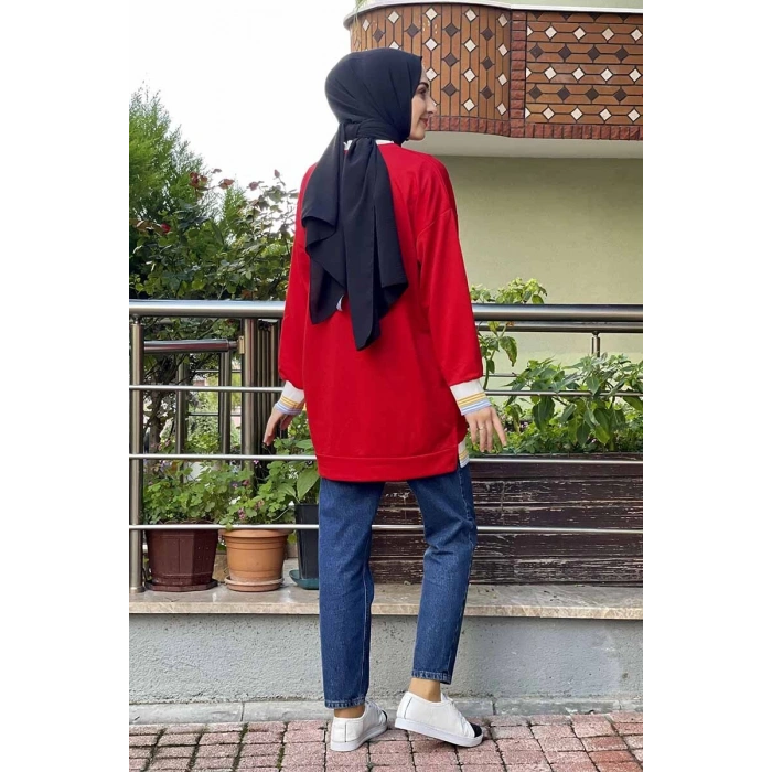 Moda Çizgi Desenli Tunik