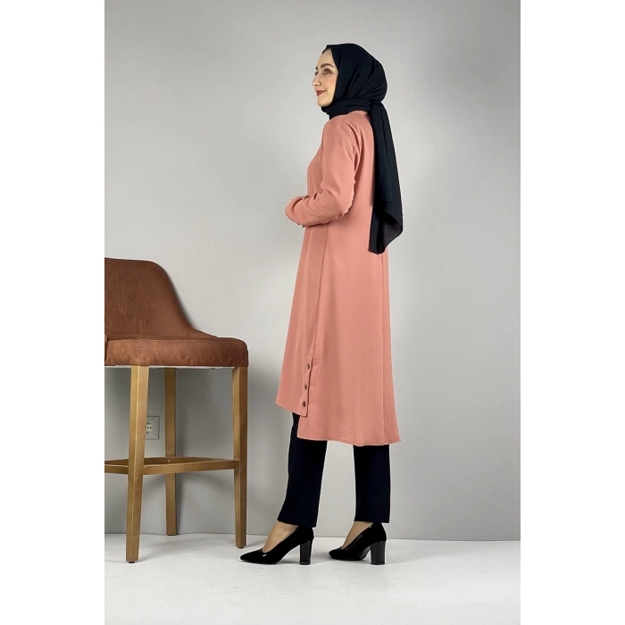 Moda Çizgi Desenli Tunik