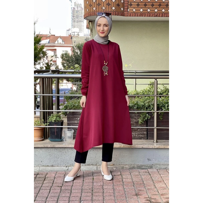 Moda Çizgi Desenli Tunik