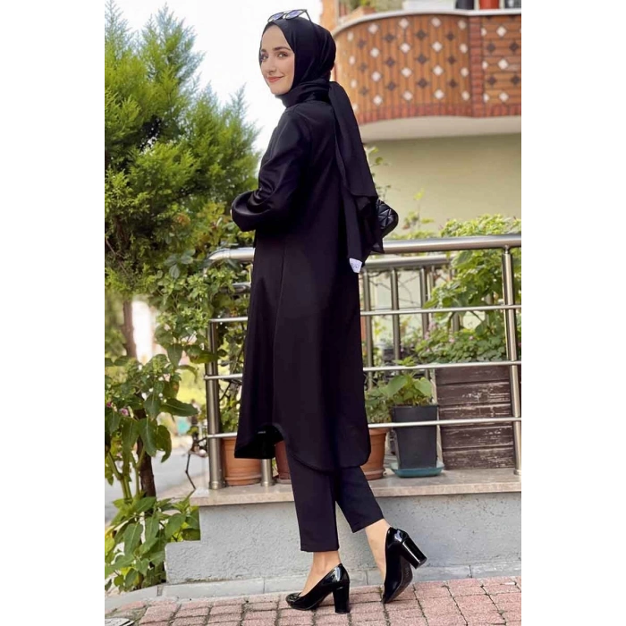 Moda Çizgi Desenli Tunik