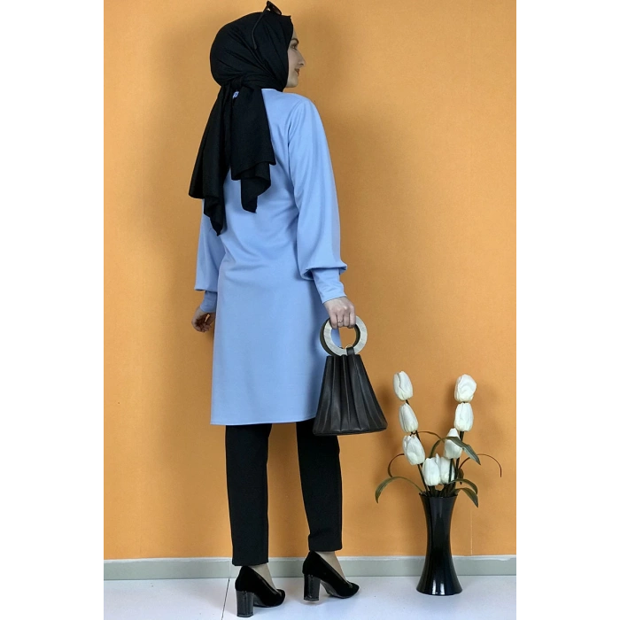 Moda Çizgi Desenli Tunik