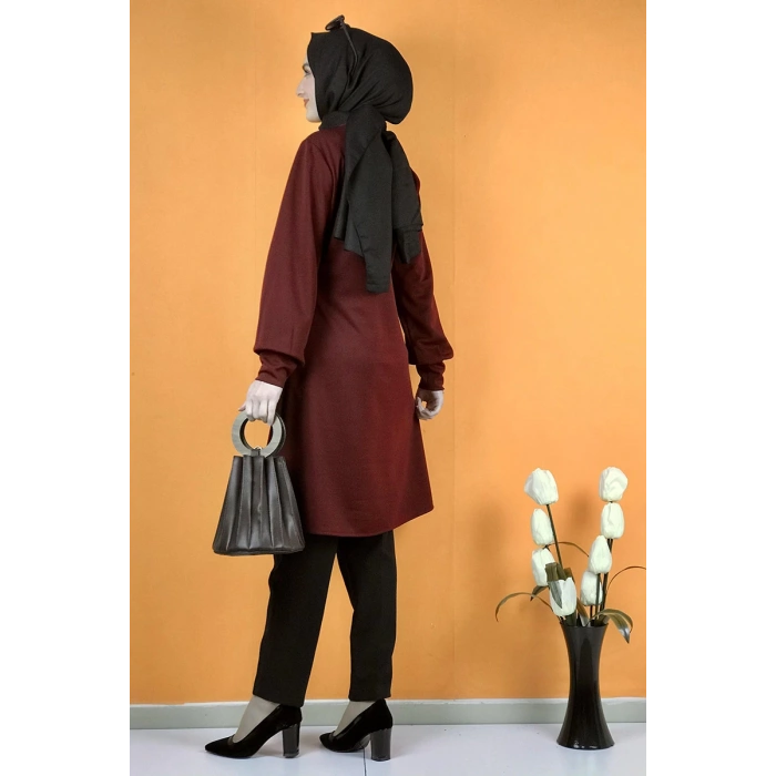 Moda Çizgi Desenli Tunik