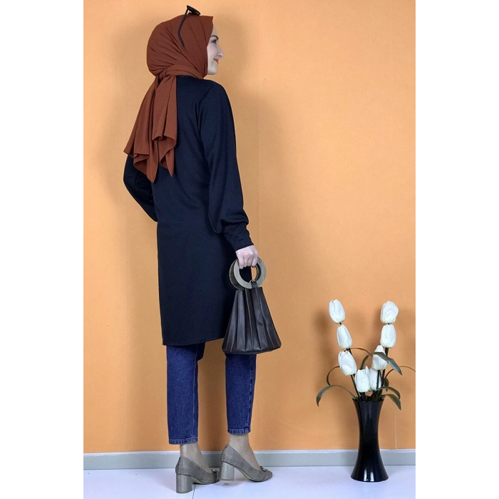 Moda Çizgi Desenli Tunik