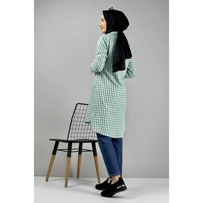 Moda Çizgi Desenli Tunik