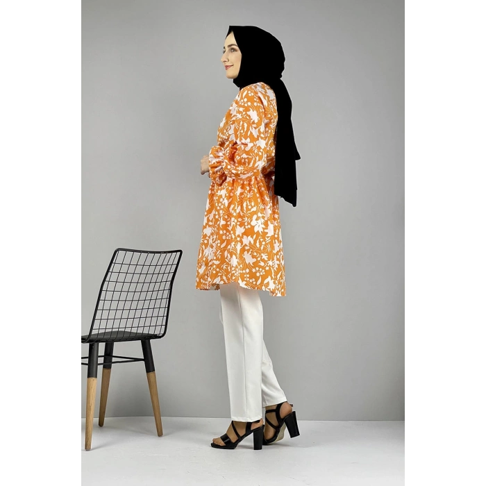 Moda Çizgi Desenli Tunik