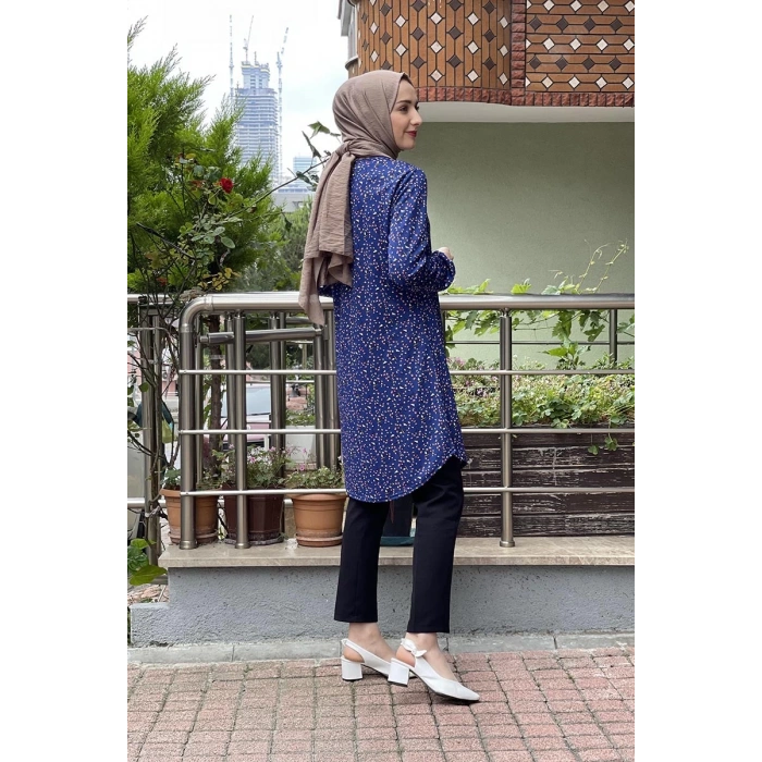 Moda Çizgi Desenli Tunik