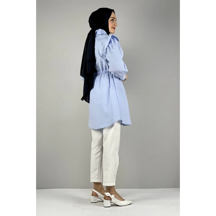 Moda Çizgi Desenli Tunik