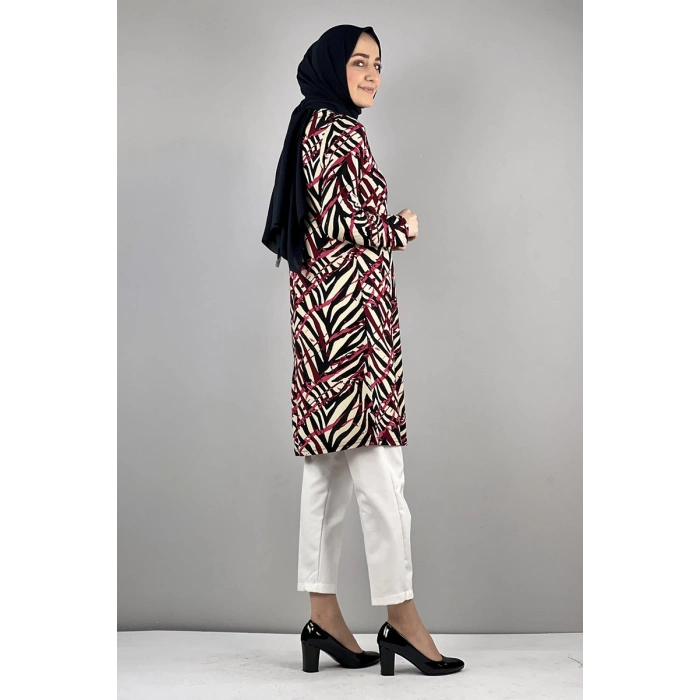 Moda Çizgi Desenli Tunik