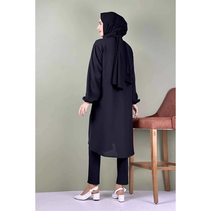 Moda Çizgi Desenli Tunik