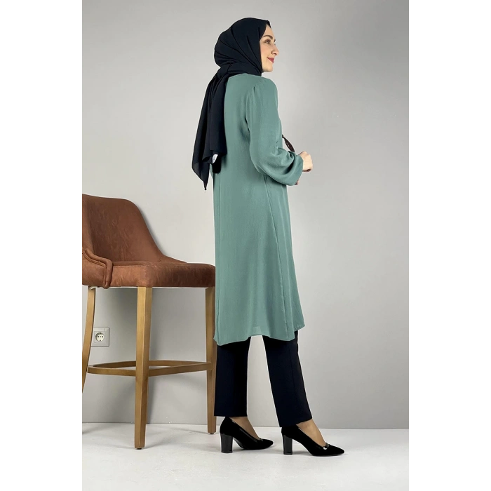 Moda Çizgi Desenli Tunik