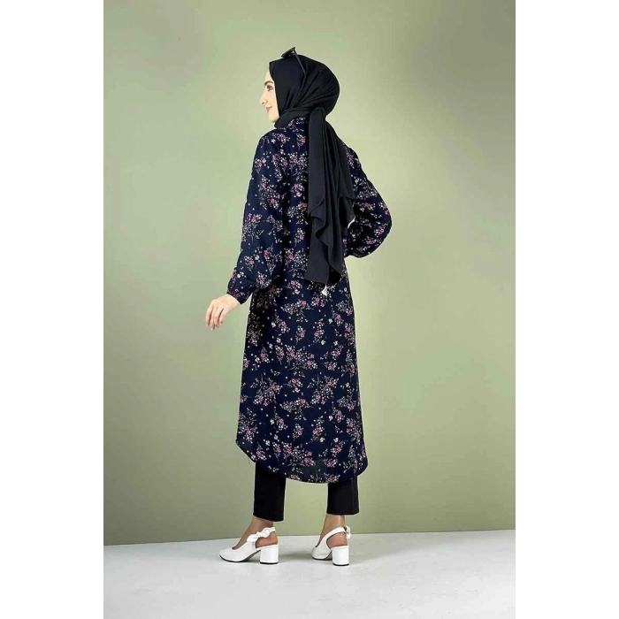 Moda Çizgi Desenli Tunik