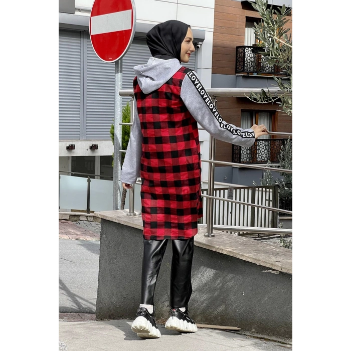 Moda Çizgi Desenli Tunik