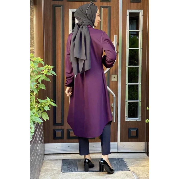 Moda Çizgi Desenli Tunik