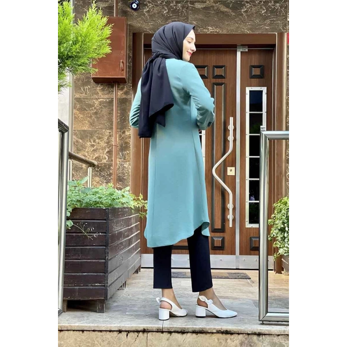 Moda Çizgi Desenli Tunik