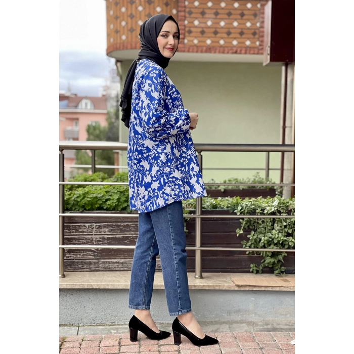 Moda Çizgi Desenli Tunik