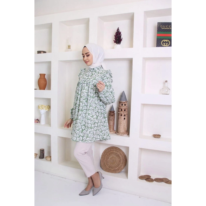 Moda Çizgi Desenli Tunik