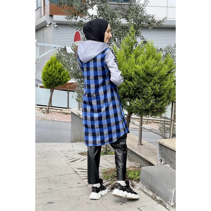 Moda Çizgi Desenli Tunik