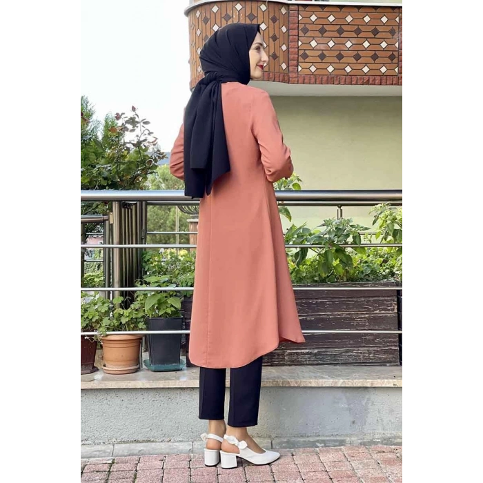 Moda Çizgi Desenli Tunik