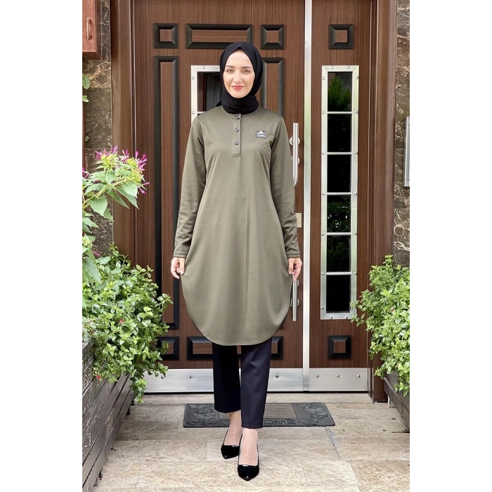 Moda Çizgi Desenli Tunik