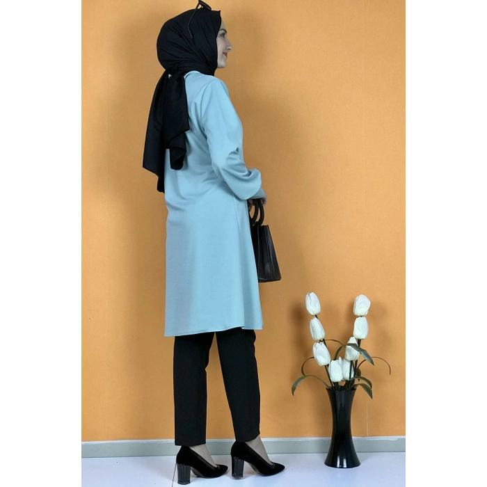 Moda Çizgi Desenli Tunik