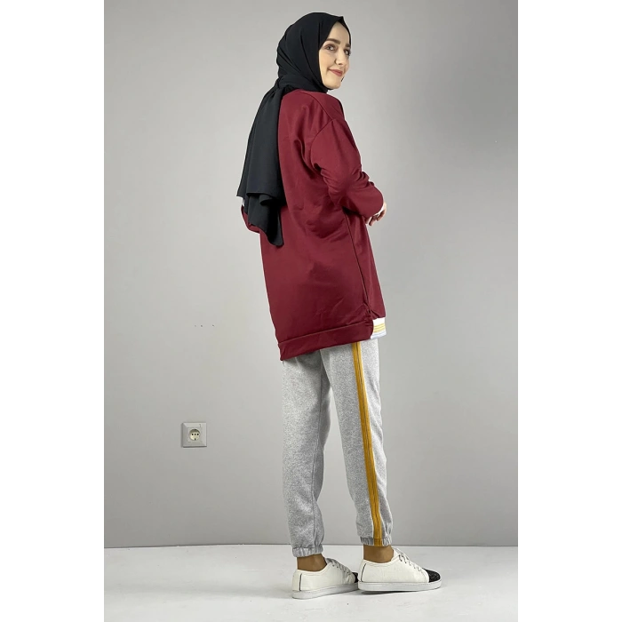 Moda Çizgi Desenli Tunik