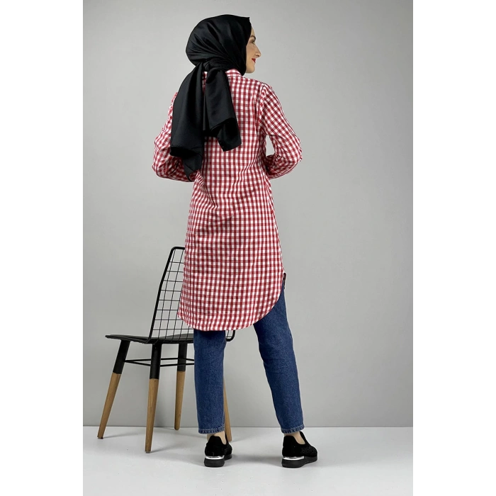 Moda Çizgi Desenli Tunik