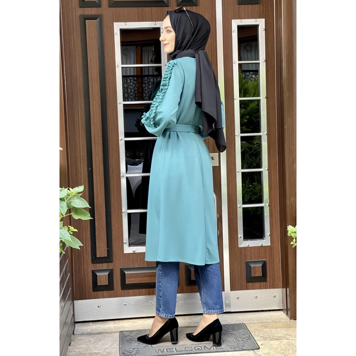 Moda Çizgi Desenli Tunik