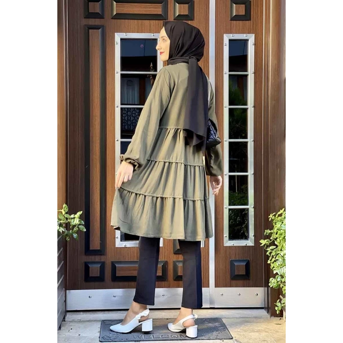 Moda Çizgi Desenli Tunik