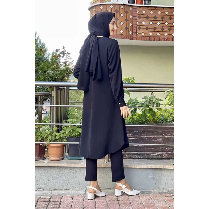 Moda Çizgi Desenli Tunik