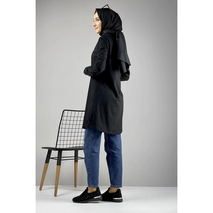 Moda Çizgi Desenli Tunik