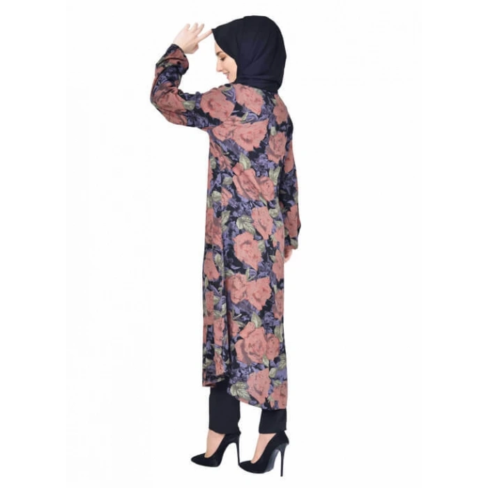 Moda Çizgi Desenli Tunik