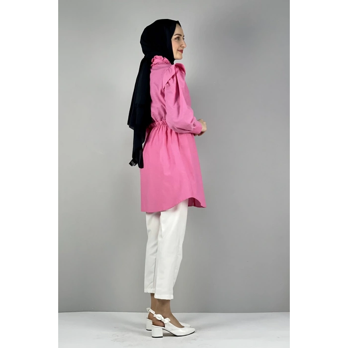 Moda Çizgi Desenli Tunik