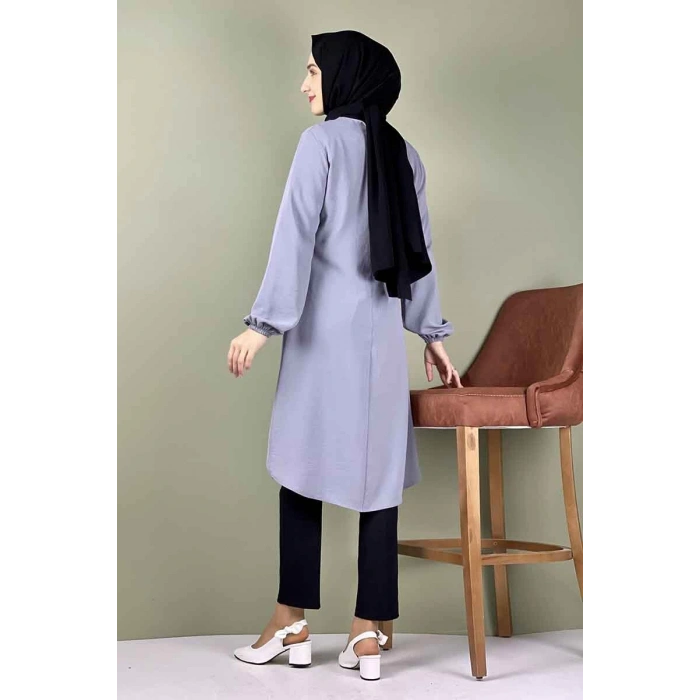 Moda Çizgi Desenli Tunik