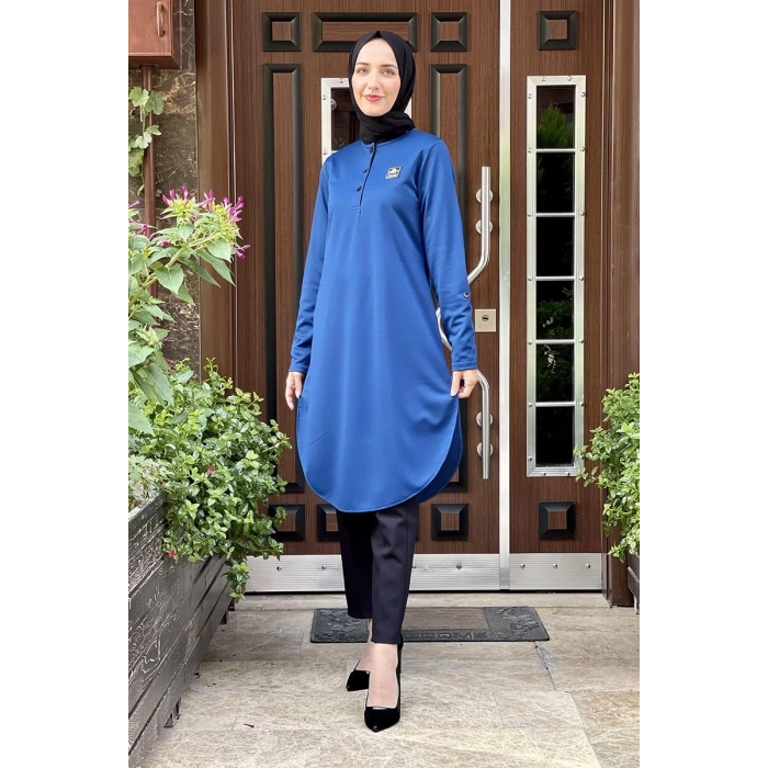 Moda Çizgi Desenli Tunik