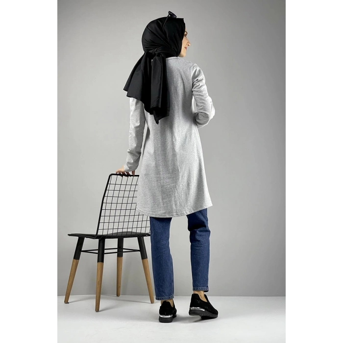 Moda Çizgi Desenli Tunik