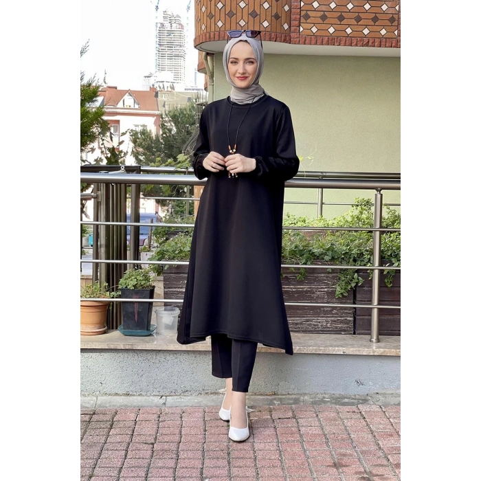 Moda Çizgi Desenli Tunik