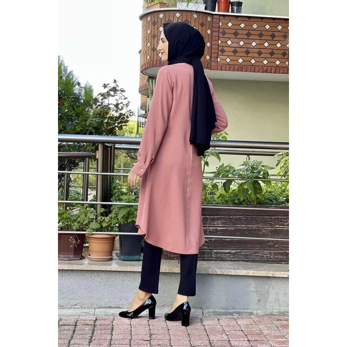 Moda Çizgi Desenli Tunik