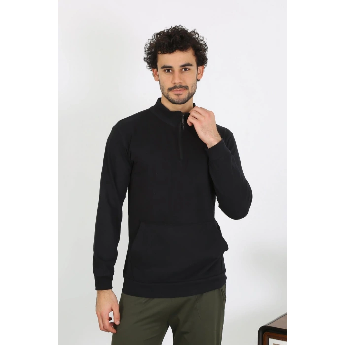 moda çizgi Erkek 3 İplik Penye Sweatshirt 6850