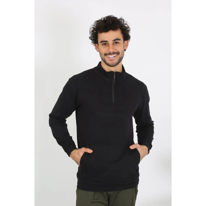 moda çizgi Erkek 3 İplik Penye Sweatshirt 6850
