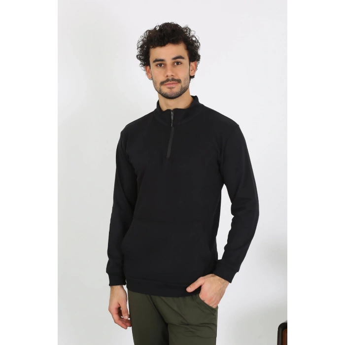 moda çizgi Erkek 3 İplik Penye Sweatshirt 6850