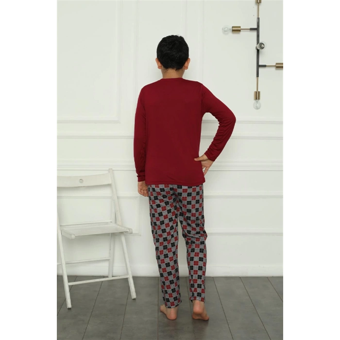 Moda Çizgi Erkek Çocuk Penye Pijama Takım 20385