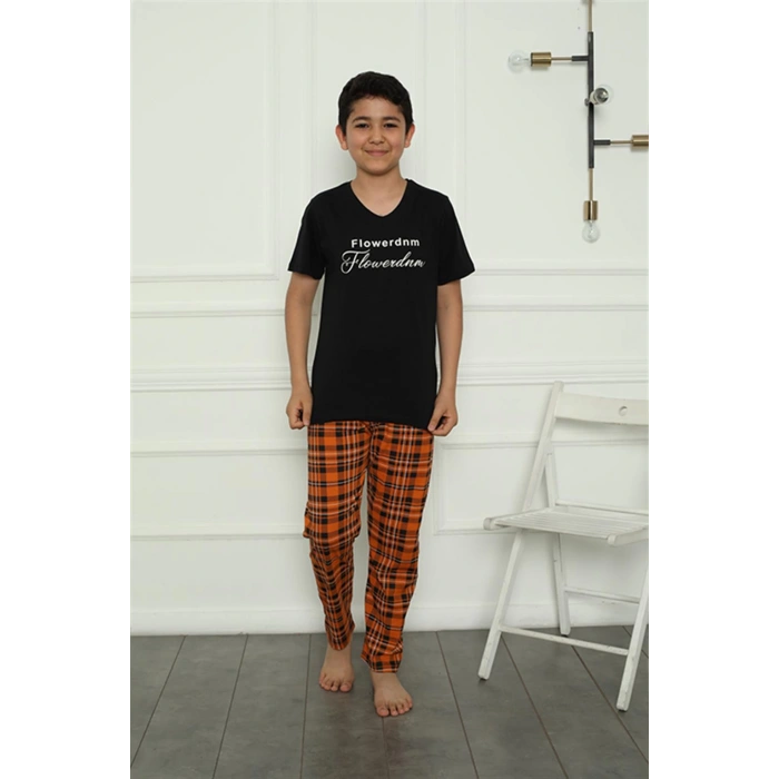 Moda Çizgi Erkek Çocuk Penye Pijama Takım 20395