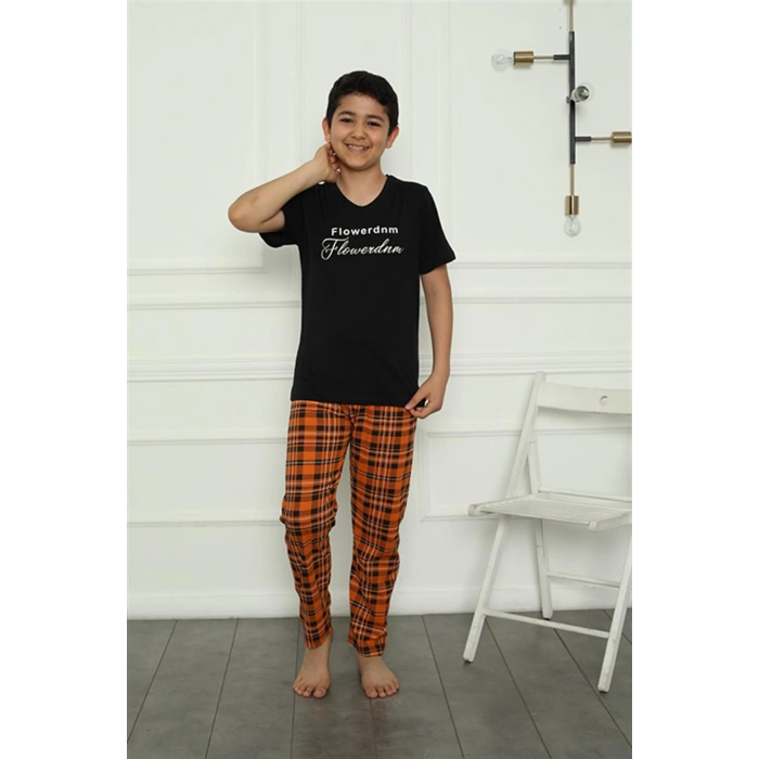 Moda Çizgi Erkek Çocuk Penye Pijama Takım 20395