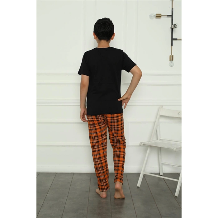 Moda Çizgi Erkek Çocuk Penye Pijama Takım 20395