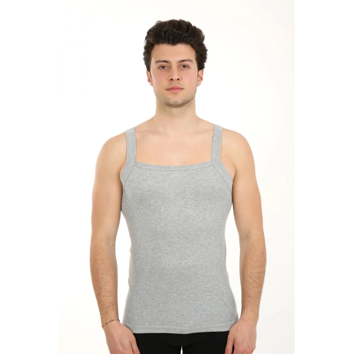 Moda Çizgi Erkek Kalın Askılı Likralı Atlet 21002