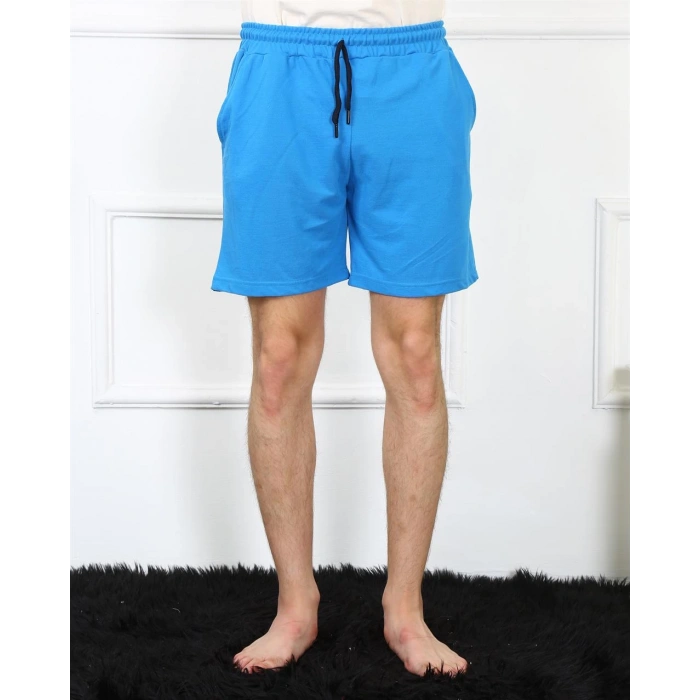 Moda Çizgi Erkek Lakost Saks Şort 27487