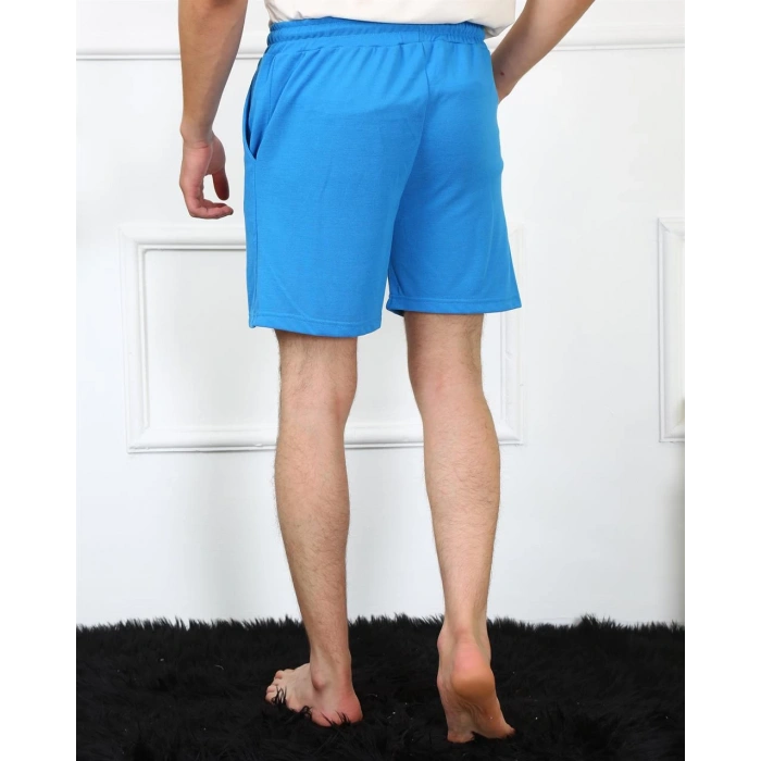 Moda Çizgi Erkek Lakost Saks Şort 27487