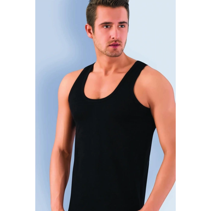 Moda Çizgi Erkek Likralı Atlet 6573